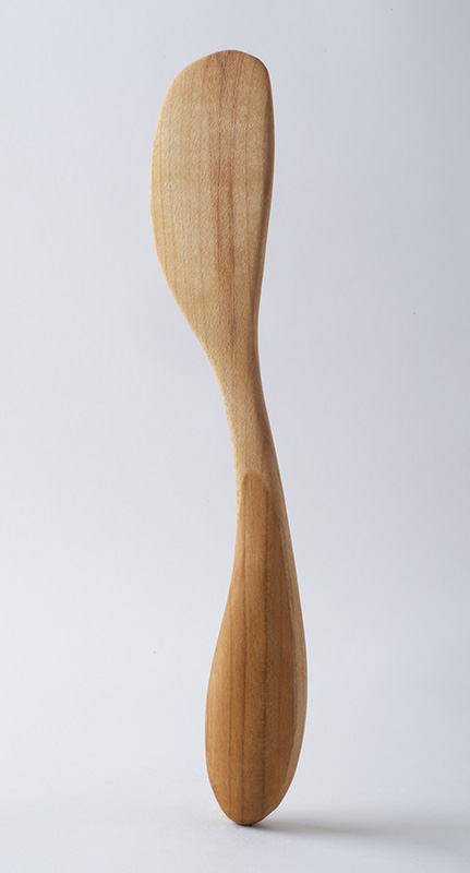 Butter knife, in birch and cherry